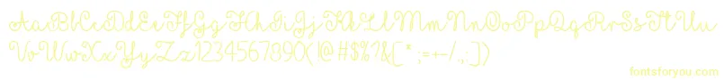 MfYellowButterflies Font – Yellow Fonts