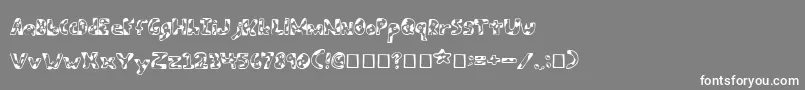 Armybeans Font – White Fonts on Gray Background