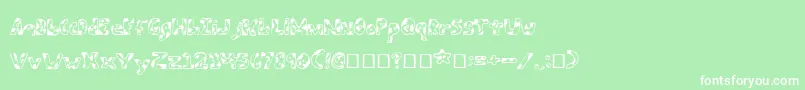 Armybeans Font – White Fonts on Green Background