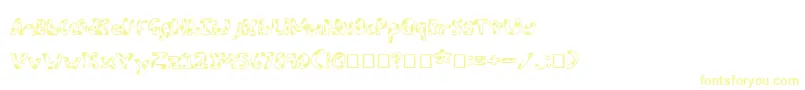 Armybeans Font – Yellow Fonts on White Background