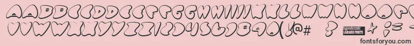 Gotnohea Font – Black Fonts on Pink Background