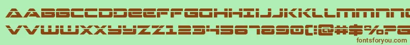 Strikelordlaser Font – Brown Fonts on Green Background