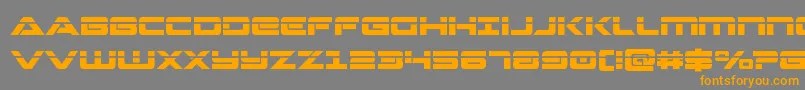 Strikelordlaser Font – Orange Fonts on Gray Background