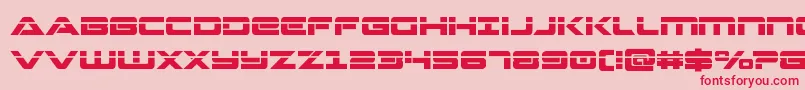 Strikelordlaser Font – Red Fonts on Pink Background