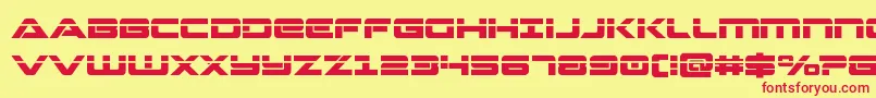 Strikelordlaser Font – Red Fonts on Yellow Background