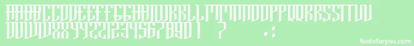 BrooklynInline Font – White Fonts on Green Background