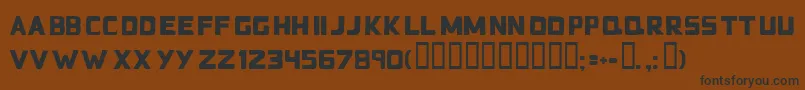 Badblocks Font – Black Fonts on Brown Background