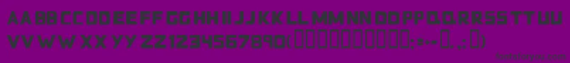 Badblocks Font – Black Fonts on Purple Background