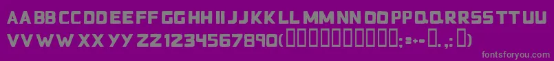 Шрифт Badblocks – серые шрифты на фиолетовом фоне
