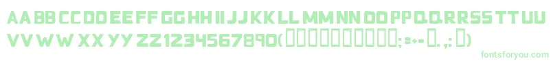 Badblocks Font – Green Fonts on White Background