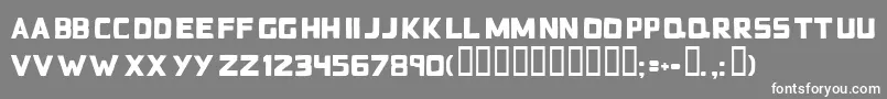 Badblocks Font – White Fonts on Gray Background