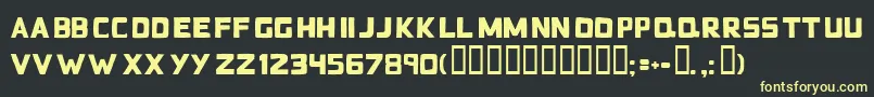 Badblocks Font – Yellow Fonts on Black Background