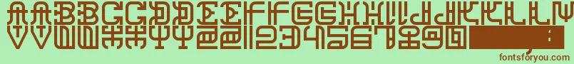 ChanaRemedy Font – Brown Fonts on Green Background