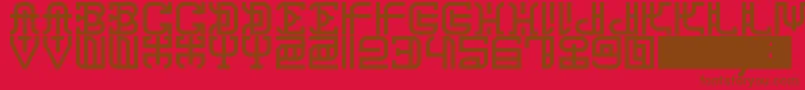 ChanaRemedy Font – Brown Fonts on Red Background