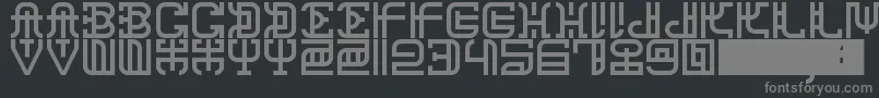 ChanaRemedy Font – Gray Fonts on Black Background