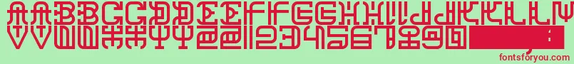 ChanaRemedy Font – Red Fonts on Green Background