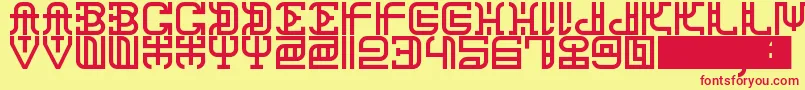 ChanaRemedy Font – Red Fonts on Yellow Background