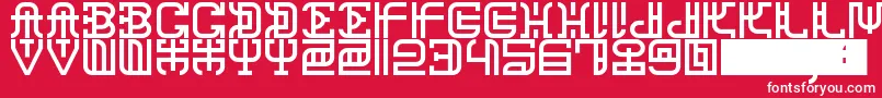 ChanaRemedy Font – White Fonts on Red Background