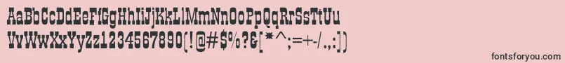 フォントGildiaroughBold – ピンクの背景に黒い文字