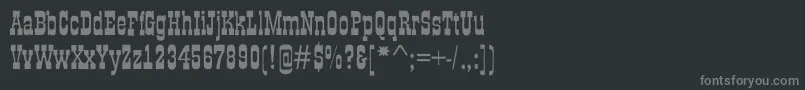 フォントGildiaroughBold – 黒い背景に灰色の文字