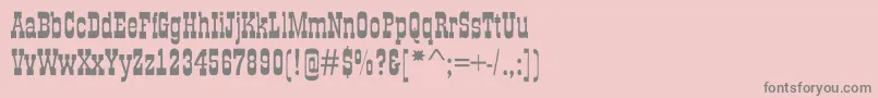 GildiaroughBold Font – Gray Fonts on Pink Background