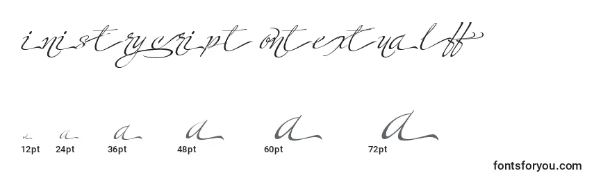MinistryScriptContextualHff Font Sizes