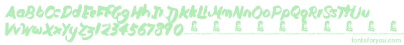 DutyCycle Font – Green Fonts on White Background