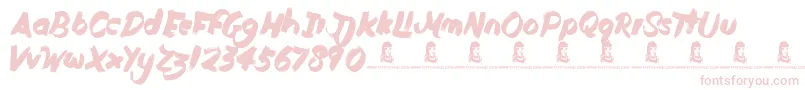 DutyCycle Font – Pink Fonts on White Background