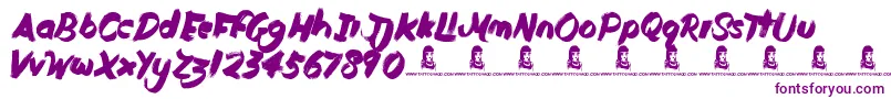 DutyCycle Font – Purple Fonts on White Background