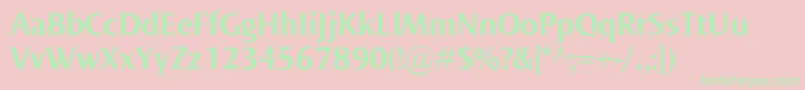 NormaBold Font – Green Fonts on Pink Background