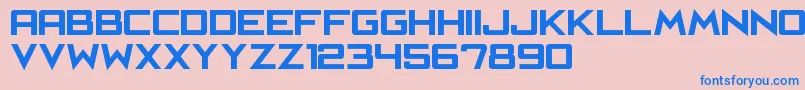 CafeNeroM54 Font – Blue Fonts on Pink Background