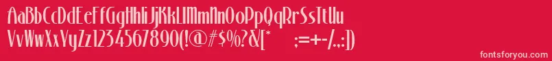 Stony Font – Pink Fonts on Red Background