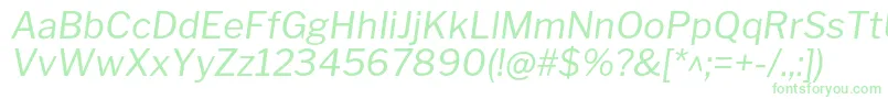 Fonte LibrefranklinItalic – fontes verdes