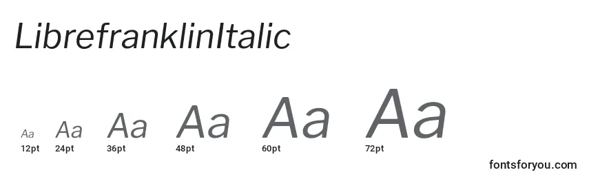 LibrefranklinItalic Font Sizes