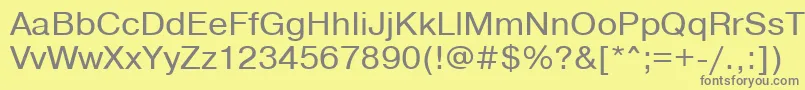 Pragmaticactt105n Font – Gray Fonts on Yellow Background