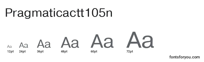 Размеры шрифта Pragmaticactt105n
