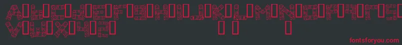 fuente Fingered – Fuentes Rojas Sobre Fondo Negro