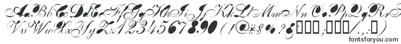 Czcionka Breastbomb – czcionki kaligraficzne