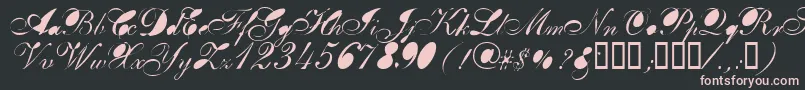 Breastbomb Font – Pink Fonts on Black Background