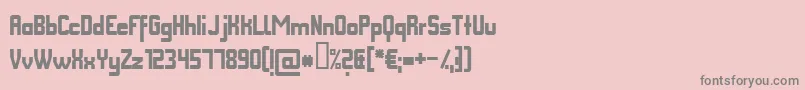 フォントFmcot – ピンクの背景に灰色の文字