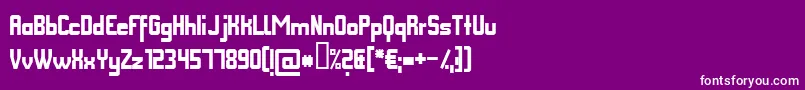 フォントFmcot – 紫の背景に白い文字