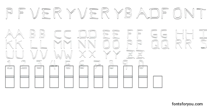 PfVeryverybadfont7Outline Font – alphabet, numbers, special characters
