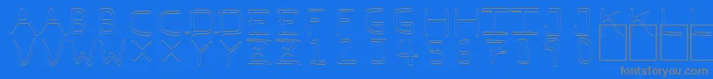 fuente PfVeryverybadfont7Outline – Fuentes Grises Sobre Fondo Azul