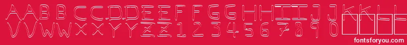 fuente PfVeryverybadfont7Outline – Fuentes Blancas Sobre Fondo Rojo