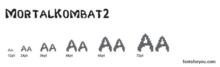sizes of mortalkombat2 font, mortalkombat2 sizes