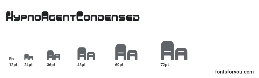 sizes of hypnoagentcondensed font, hypnoagentcondensed sizes