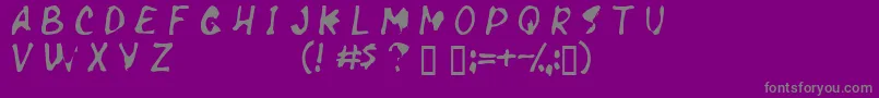Necrosis Font – Gray Fonts on Purple Background