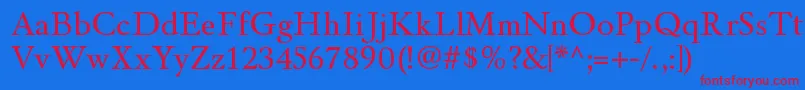 More about WinthorpergRegular Font WinthorpergRegular Font – Red Fonts on Blue Background
