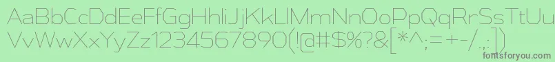 AthabascaEl Font – Gray Fonts on Green Background