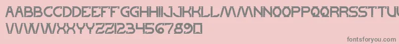 LetsGetItOn-Schriftart – Graue Schriften auf rosa Hintergrund